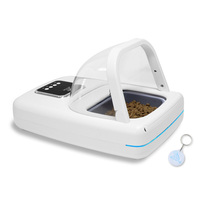Comedero Inteligente para Mascotas con Sensor Infrarrojo RFID 35-ID, Alimentador Automático para Mascotas con Sensor RFID e Infrarrojo