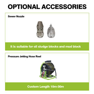 LICHIMA Zhejiang 150-280Bar 13-18Hp Gasolina Motor Esgoto Jet Cleaner Água Máquina De Limpeza De Drenagem - Product Image 6