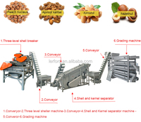 Machine à décortiquer les noix de noisette, les noix et les amandes et à séparer les noyaux de palmier, à haute productivité, en vente chaude