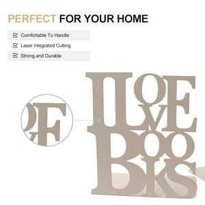 מתנות עסקיות מותאמות אישית ספר מתכת מסתיים תומך ספר-מתלה ספר-מתלה - Product Image 3