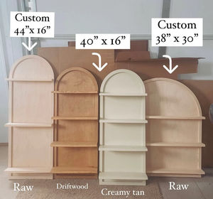 Wandhängende Bücherregale Wohnzimmer Badezimmer Regal Dekor gebogen gewölbtes Holz Boho-Dekor Wanddekor Aufbewahrung - Product Image 4