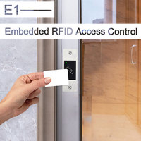 Lecteur de cartes de proximité RFID autonome E1, compatible avec les cartes RFID et NFC mobiles, en acier inoxydable, portée de lecture 0-2m