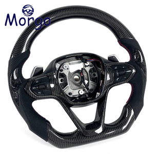 Accessoires intérieurs de voiture, volant personnalisé en fibre de carbone véritable pour voiture de sport hybride I8 2014-2023 - Product Image 2