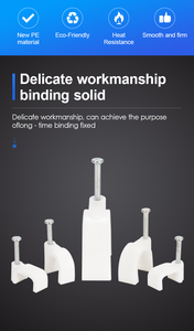 12mm 16mm 18mm 20mm cáp nhựa <span class=keywords><strong>Clip</strong></span> với vòng tròn vật liệu nhựa móng tay - Product Image 5