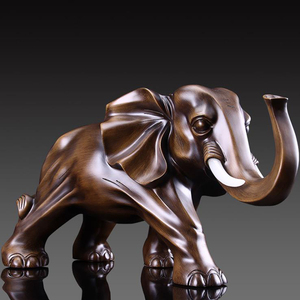 Estatua Decorativa de Resina, Escultura de <span class=keywords><strong>Elefante</strong></span> <span class=keywords><strong>Africano</strong></span> para Interiores - Product Image 3