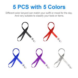 Lanière en polyester à prix abordable pour badges nominatifs, cartes d'étudiant, cartes d'accès, clés, etc. – Accessoire de lanière professionnelle - Product Image 5