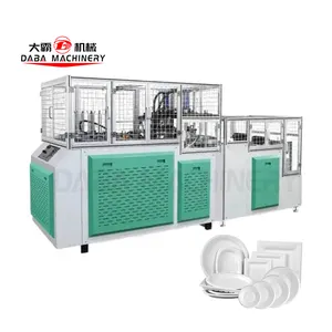 Fully automatic double-station disposable plates and cups making machine