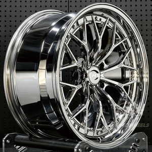 2 pièces, 5x112 5x120, 18 19 20 pouces, jantes forgées chromées personnalisées pour BMW M3 M4 M8 X5 X7 Audi RS6 RS7 Benz C63 Mustang <span class=keywords><strong>GT</strong></span> <span class=keywords><strong>Porsche</strong></span> 911 - Product Image 1
