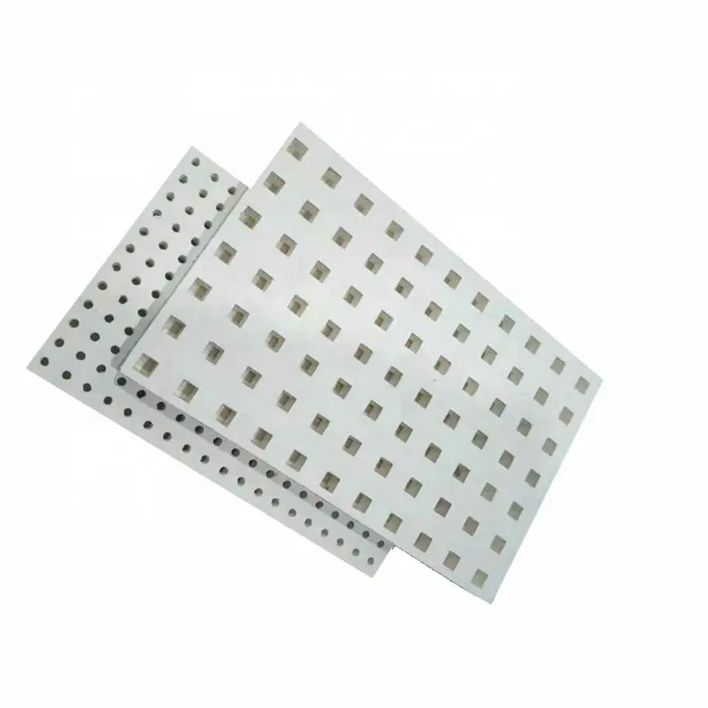 Perforation rate 23% board manufacturer seamless perforated gypsum acoustic plasterboard