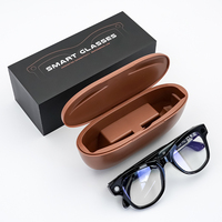 Lunettes intelligentes SANVNET GS5 Max AI à double objectif, caméra vidéo 8MP 4K, lunettes de soleil connectées avec étui de charge