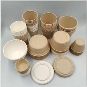 Bol rond biodégradable 100% ml, 850ml, pour salade, pâte à <span class=keywords><strong>modeler</strong></span> en Fiber de sucre - Product Image 2