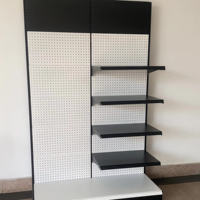 Présentoir Gondole Métallique Robuste pour Bois, Étagères Réglables en Hauteur pour Magasins à Prix Imbattables, Commerces de Détail, Supermarchés - Personnalisable