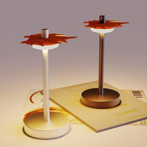 Veilleuse tactile intelligente à LED, design abstrait rond, changeant de couleur, alimentée par USB, pour chambre à coucher, cuisine, bureau, vitrine - Product Image 2