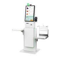 Supermarché centre commercial épicerie sans numéraire auto-paiement Terminal kiosque Machine auto-paiement POS