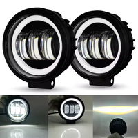 Vente chaude 3.5 pouces 30W rond ange yeux Led travail lumière Spot faisceau lampe pour moto SUV voiture 4x4 camion conduite lumière
