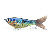 Leurre de pêche coulissant en forme de S, couleur personnalisée, 12 cm, corps texturé réaliste, queue en fibre pour action de coulée lente, pour maquereau, bar et pêche en rivière