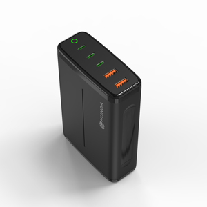 245 Вт GaN PD зарядное устройство 5 портов настольное зарядное устройство USB C зарядная станция с <span class=keywords><strong>3</strong></span> * USB C + <span class=keywords><strong>2</strong></span> * USB a порты PPS для телефона и ноутбуков - Product Image 6