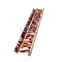 Support de Mahjong en Acrylique Personnalisable de Luxe, Effet Écaille d'Ambre, avec Poussoir Ondulé, Tailles 19, 20 et 21 Pouces