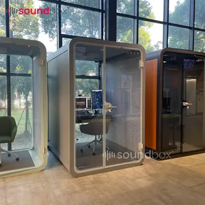 Modular Office Booth Soundbox Meeting Room ODM Customized Easy Assemble Soundproof Cabin