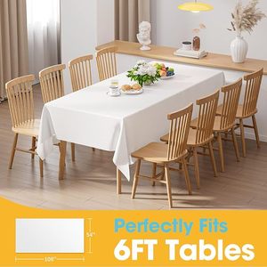 Disposable <b>Clear</b> Shrink Bag <b>Table</b> Cloth Moisture Proof LDPE Material Premium Quality Tableware for Parties Everyday Rectangle - Product Image 4