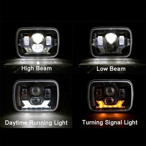 85W rettangolo H6054 fari a LED 5x7 7x6 "6054 H5054 faro a fascio sigillato Halo per Jeep Cherokee XJ per camion <span class=keywords><strong>Ford</strong></span> <span class=keywords><strong>Van</strong></span> E250 - Product Image 6