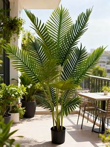 Planta Artificial de Palmera Dispersa, Planta Verde de Simulación, Estilo Nórdico, Planta en Maceta para Decoración de Interiores - Product Image 3