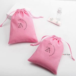 Sac de rangement en coton et lin personnalisé avec cordon de serrage pour cadeaux d'Halloween, emballage de bonbons, pochette cadeau de luxe anti-poussière en coton - Product Image 6