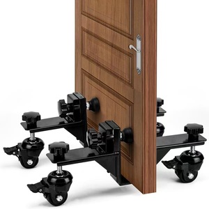 Chariot mobile pour panneaux de porte de l'usine de produits métalliques Hanlinchang, 33 cm, noir, revêtement poudré, soudé, pour outils de travail du bois - Product Image 2