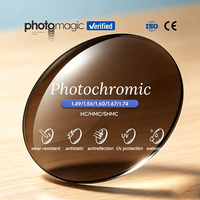 Lentilles ophtalmiques Photomagic 1.56 CR39 à vision simple, anti-lumière bleue, photochromiques, avec protection contre la lumière bleue, lentilles photochromiques grises