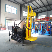 Foreuse rotative sur chenilles diesel hydraulique portable 22 CV pour le forage de puits d'eau