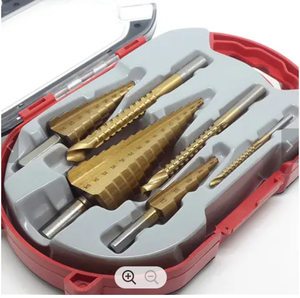 Multi Function 6 Piece HSS Step Drill And <strong>Saw</strong> Drill Bits Set For Grooving Drilling Reaming Soft Metal Sheets - Product Image 5