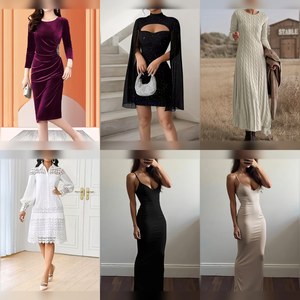 Vestidos de Oficina para Mujer, Estilos Variados, Venta al Por Mayor, Diseños Surtidos para Reventa, Mezcla Aleatoria - Product Image 1