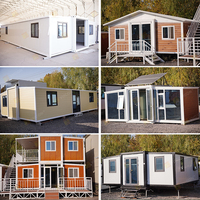 Maison conteneur extensible de 40 pieds, maison conteneur commerciale adaptée aux projets de bureaux, de magasins et d'hôtels