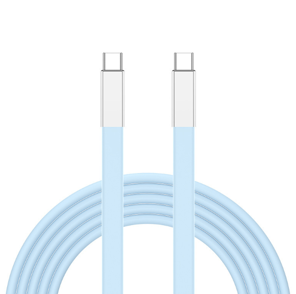 240W PD 3.1 USB-C to USB-C Cable, 6A High Current Soft Liquid Silicone Fast Charging Cord