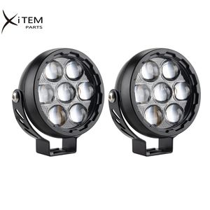 Phare de <span class=keywords><strong>Moto</strong></span> LED Flash 12V Hi-Lo Phare <span class=keywords><strong>Antibrouillard</strong></span> Auxiliaire Lumière Supplémentaire pour <span class=keywords><strong>Moto</strong></span> Offroad ATV SUV Camion - Product Image 5