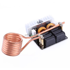 โมดูลทำความร้อนแบบเหนี่ยวนำแรงดันต่ำ 1000W 20A ZVS พร้อมไดรเวอร์ฟลายแบค คอยล์ปล่อยประจุเทสลา บอร์ดทำความร้อน - Product Image 6