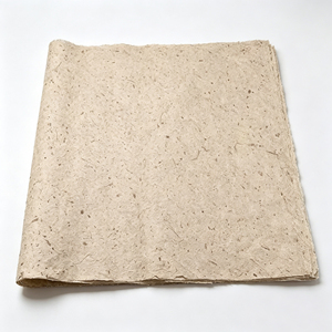 Natural <b>Handmade</b> Mulberry Bark <b>Paper</b> With Rough Textured Surface For Floral Bouquet Wrapping And Luxury Gift Box Packaging - Product Image 6