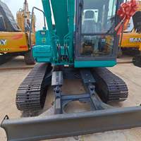 Excavatrice sur chenilles Sunward SWE90E d'occasion, 9 tonnes, marque chinoise réputée, faible nombre d'heures de travail, sans défaut, en stock, à vendre