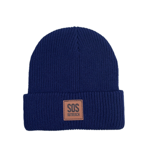 Oem bán buôn tùy chỉnh dệt kim mùa đông Beanie mũ chất lượng cao da vá giản dị ấm ngụy trang cung thiết kế thể thao ngoài trời - Product Image 3