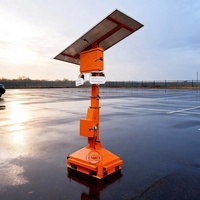 Tours d'éclairage solaires d'urgence avec système de caméra CCTV, tour de sécurité pour usage extérieur