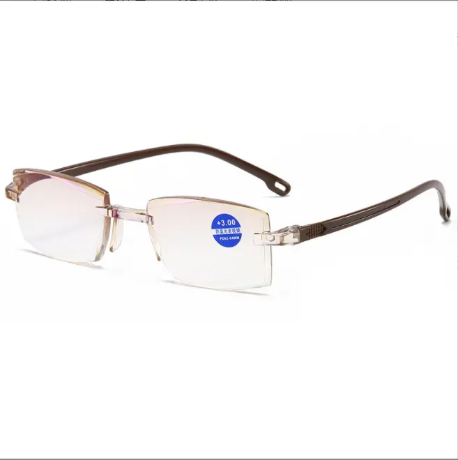 Ultralight Rimless Reading Glasses Anti Blue Rays Light Radiation Computer Eyewear Presbyopia Spectacles Readers Reading Glasses