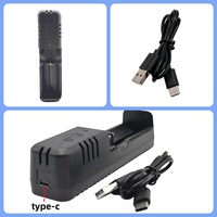 Chargeur de batterie intelligent HWD HD-8990A 18650 26650 USB Type-C à fente unique, démarrage sans tension, sans LED, avec protection contre les surcharges