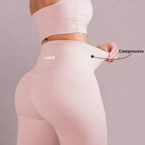 Ensemble de Yoga Deux Pièces pour Femmes de Haute Qualité, Vêtement de <span class=keywords><strong>Sport</strong></span> et Leggings de Yoga avec Soutien-Gorge de <span class=keywords><strong>Sport</strong></span> sans Bretelles, Échantillon OEM - Product Image 4