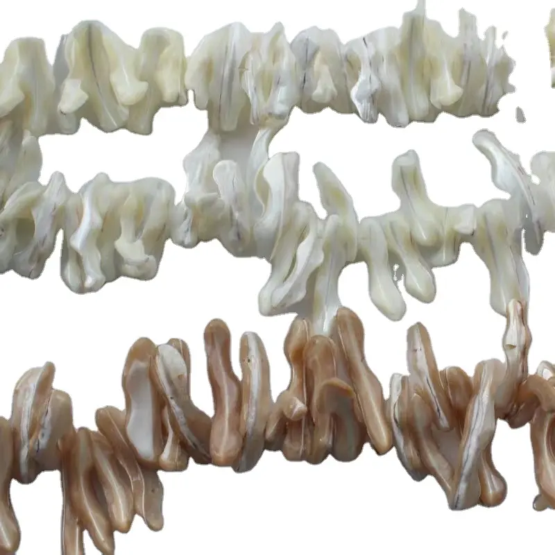 Tự Nhiên Vỏ Biển Trochid Không Thường Xuyên Dài Chip Hạt 20-30Mm Chiều Dài 39Cm Mỗi Sợi Vỏ Mảnh Trang Trí Cho Đồ Trang Sức Desgin