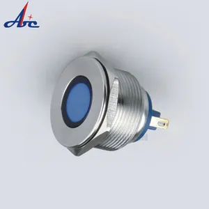 Không thấm nước IP67 25 mét phẳng đầu pin thiết bị đầu cuối LED chỉ số ánh sáng cho xe đạp Pilot đèn 48V DC