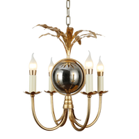 Lustre Moderne de Luxe en Fer Forgé Gramercy avec Verre pour Îlot de Cuisine, Salon, Salle à Manger, Petit Luminaire Suspendu