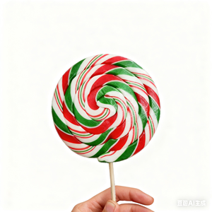 Caja de Regalo de Caramelos Duros con Forma de Dibujos Animados Navideños Personalizados de 100G, Paleta de Caramelo de Azúcar Seca al Aire, Caramelo Halal - Product Image 1