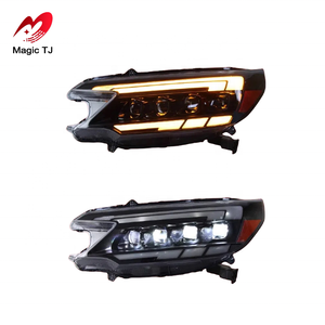 Ensamblaje de Faros LED para <span class=keywords><strong>Honda</strong></span> <span class=keywords><strong>CRV</strong></span> 2012-2014, Luces Diurnas Modificadas, Resistentes al Agua, 6000K, Lentes con Señal de Giro - Product Image 1