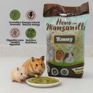 Heno Natural Yommy con Manzanilla 800g para Conejos y Roedores, Fresco y Rico en Vitalidad - Product Image 5