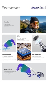 Oem tùy chỉnh QY-Pro2 người đàn ông ai kính bằng giọng nói hỗ trợ thông minh Glass không dây đi xe đạp UV bảo vệ sự đổi màu thể thao Kính - Product Image 6